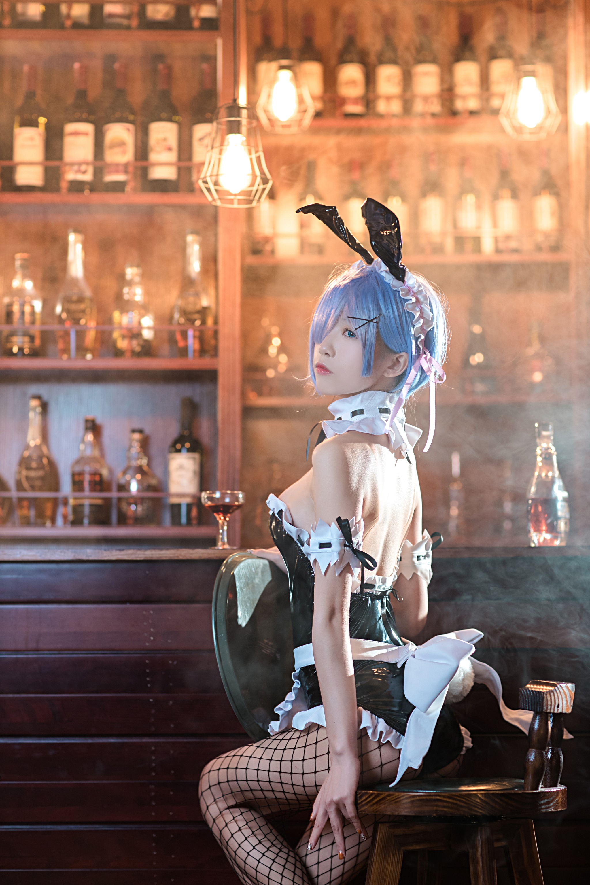 图片[1]-水淼Aqua – NO.021 蕾姆 兔女郎 [16P]-XikXak